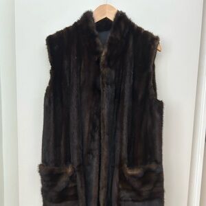 Long Mink Fur Vest